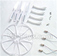 SYMA X5S X5SW X5SC Parts-68 Outer protect frame(4pcs) & Landing skid(4pcs) & Main motor(4pcs) & Propellers(4pcs) For SYMA X5S X5SC X5SC Quadcopter UFO parts